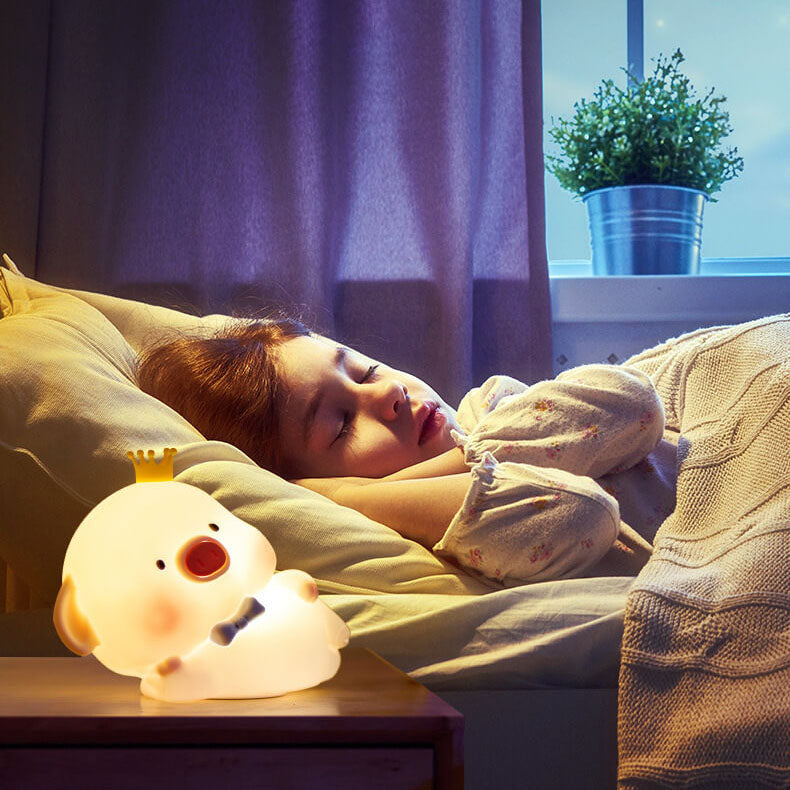 Cute Piggy Silicone Night Table Lamp