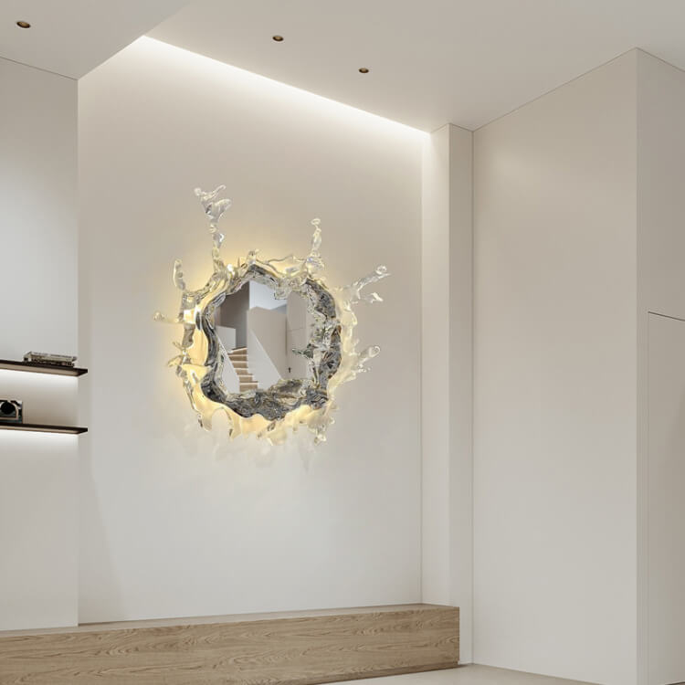 Stainless Steel Acrylic Water Wall Lamp