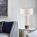 Cylindrical Circular Hexagonal Column Table Lamp