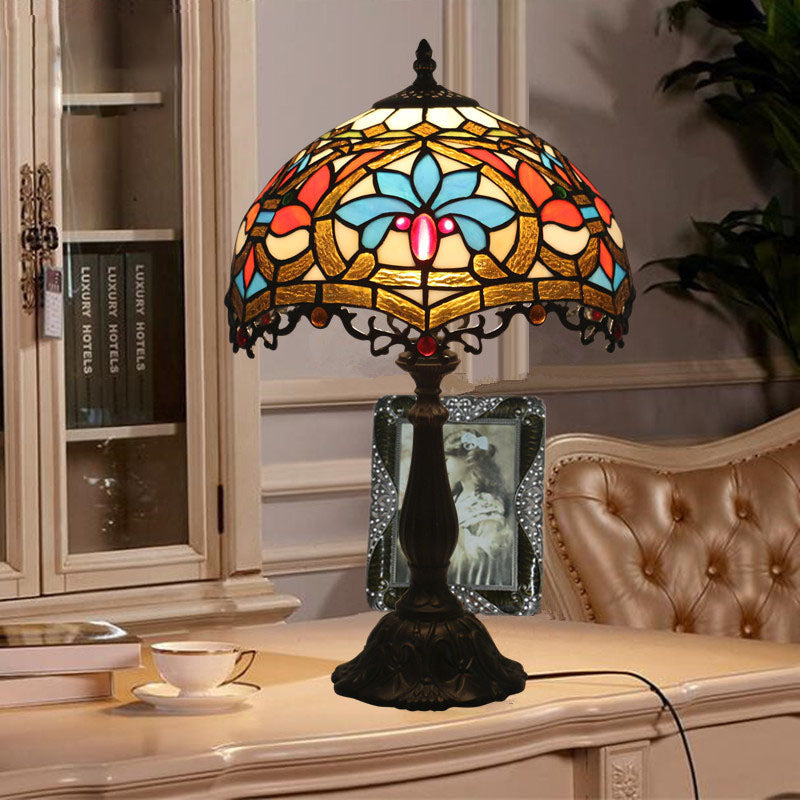 Resin Zinc Alloy Glass Table Lamp
