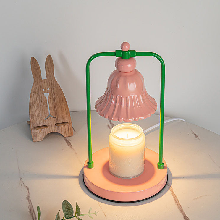 Iron Pink Flower Design Table Lamp