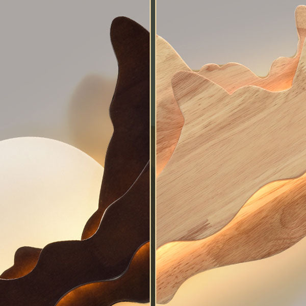 Wood Landscape Living Room Outdoor Light
