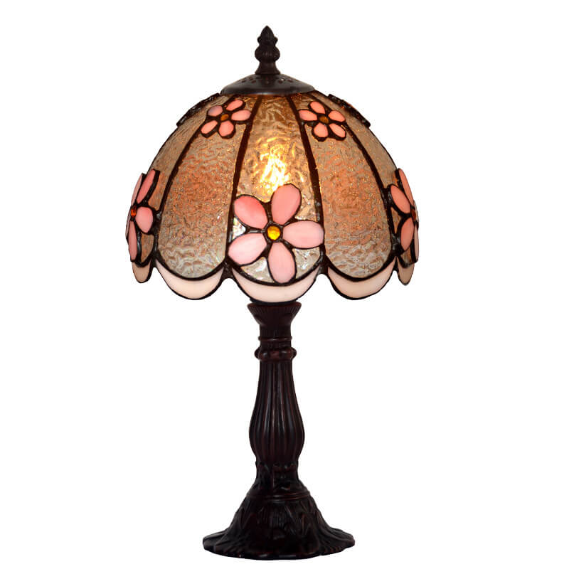 Plum Flower Stained Glass Table Lamp