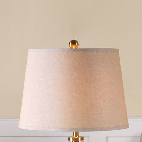 Vase Glass Fabric Table Lamp