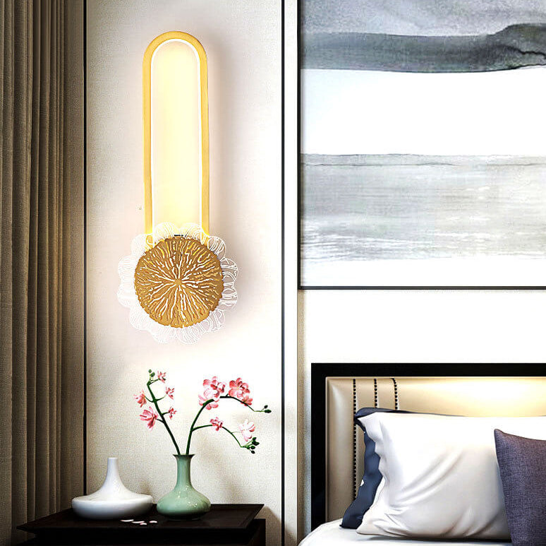 Full Copper Ring Design Wall Lamp