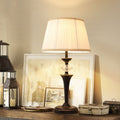 Pleated Fabric Iron Bedroom Table Lamp