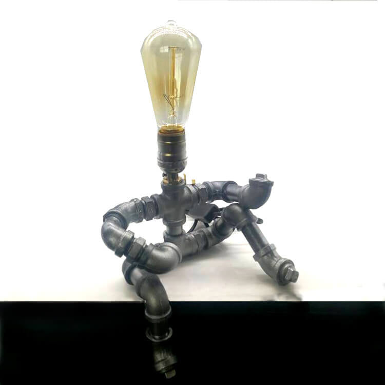 Plumbing Guitar Robot Table Lamp