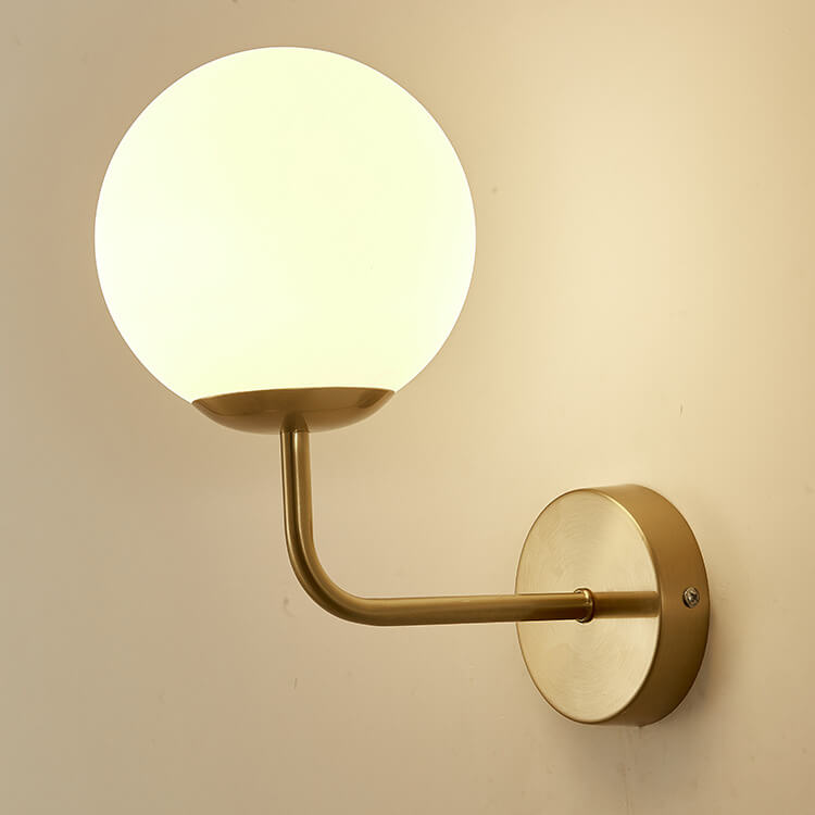 Round Ball Iron Glass Wall Lamp