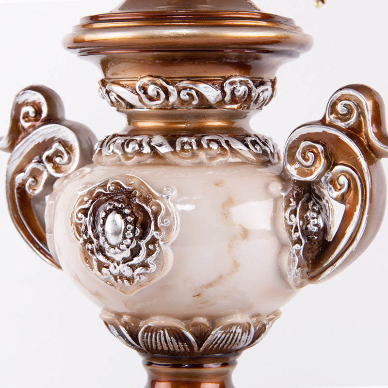Vase Resin Fabric Bedroom Table Lamp