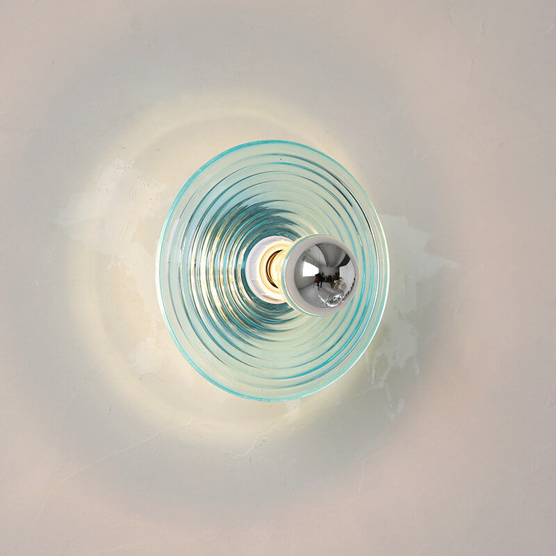 Water Ripple Transparent Glass Wall Lamp