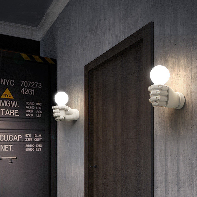 Resin Fist Wall Lamp