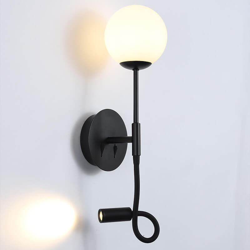 Round Glass Ball Silicone Wall Lamp