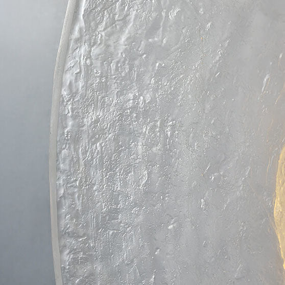 Resin Clear Round Disc Wall Lamp