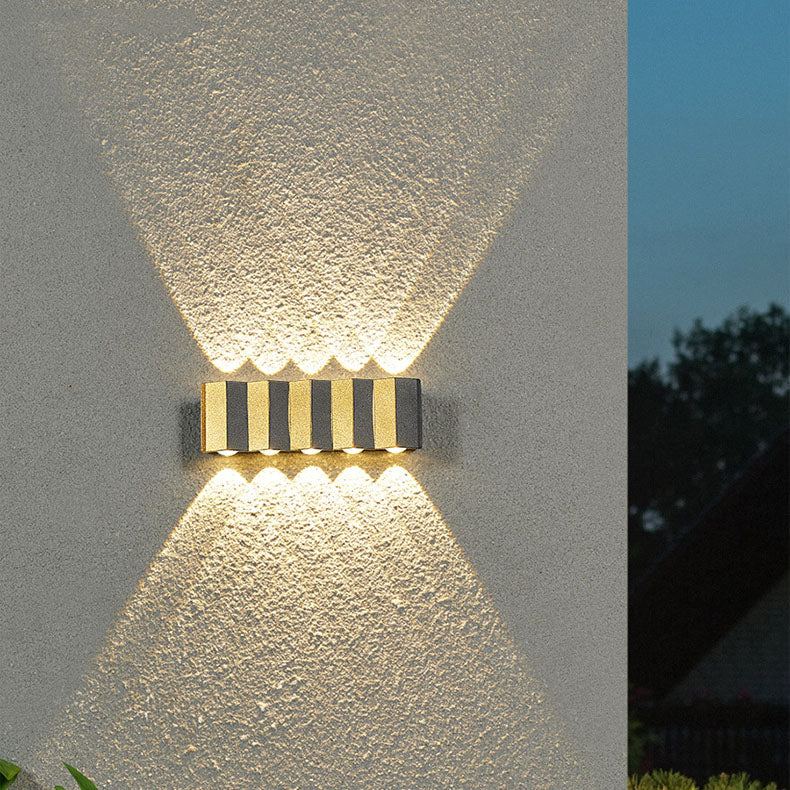 Golden Aluminum Patio Outdoor Light
