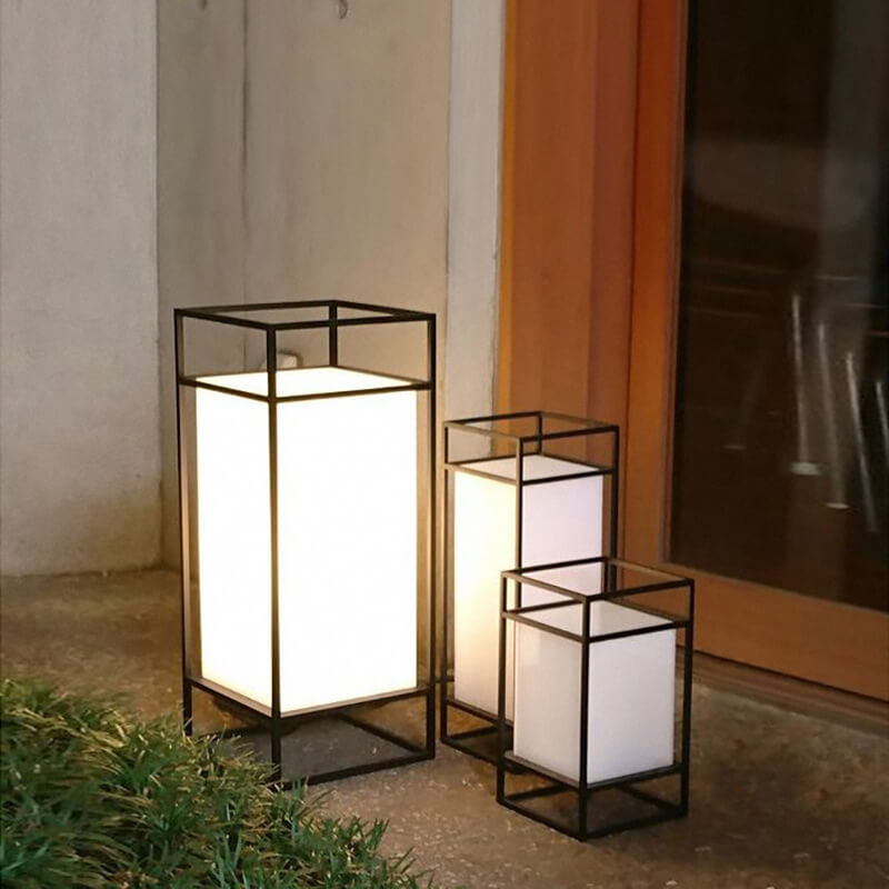 Japanese Tatami Rectangular Iron Floor Lamp