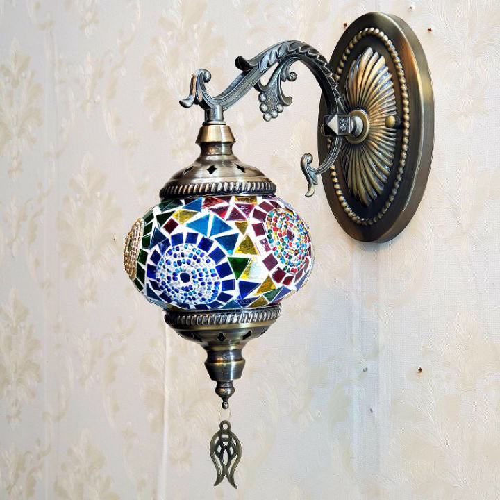 Exotic Cracked Glass Wall Lamp