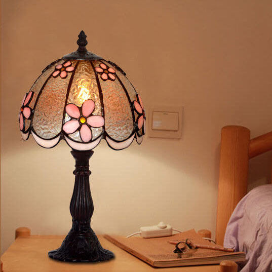 Plum Flower Stained Glass Table Lamp