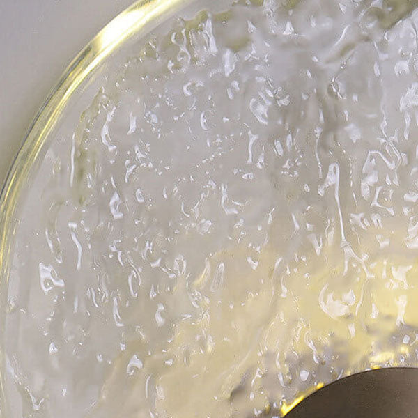 Ice Cracked Glass Copper Wall Lamp