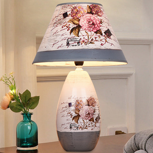 Vase Ceramic Cardstock Bedroom Table Lamp