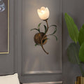 Glass Flower Wall Lamp