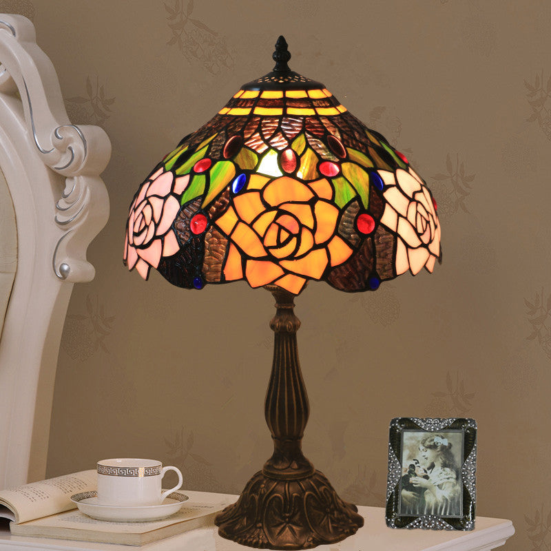 Bloom Floral Stained Glass Table Lamp