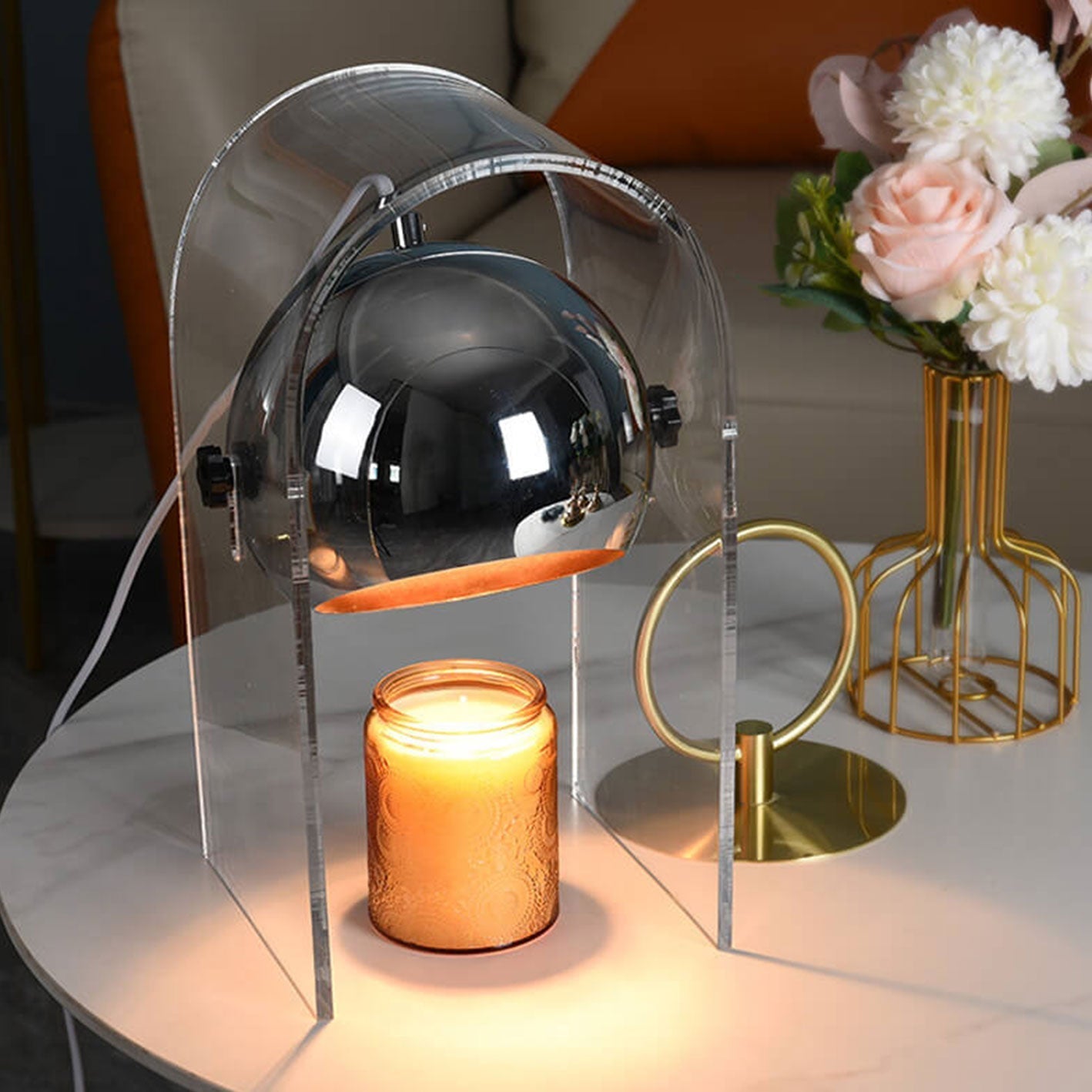 Acrylic Glass Dome Aromatherapy Table Lamp