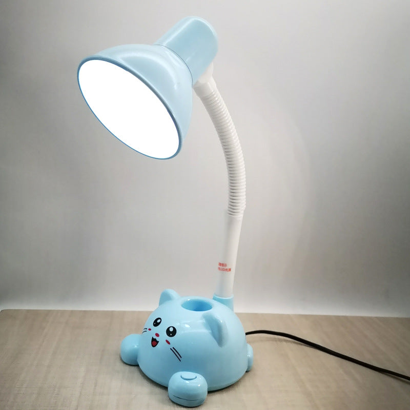 Cartoon Cat Student Eye Table Lamp