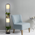 Fabric Iron Frame Hydroponic 2-Light Floor Lamp