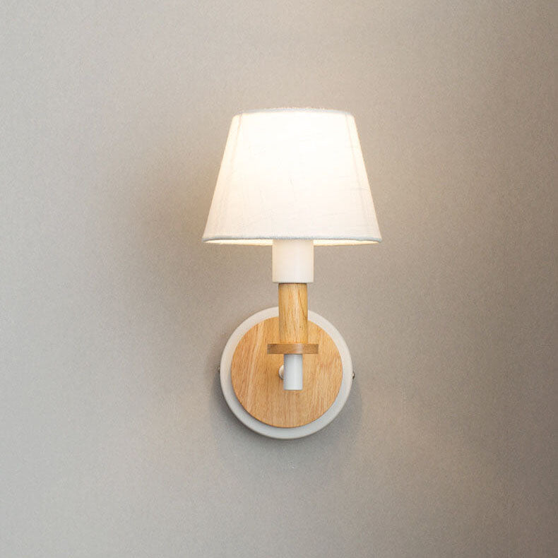 Wooden Tubular Wall Lamp