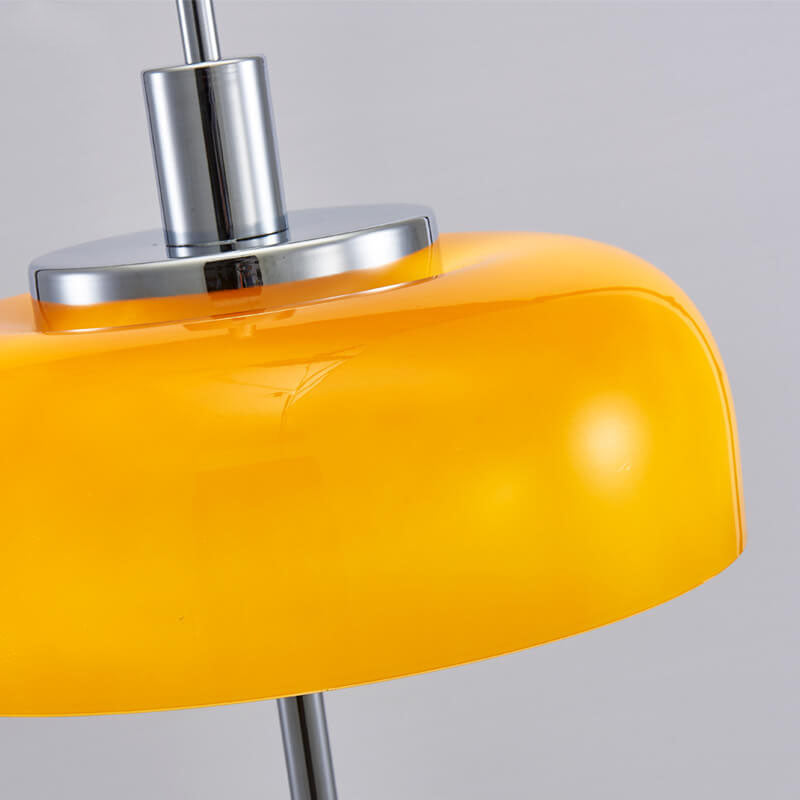 Orange Iron Glass 3-Light Table Lamp