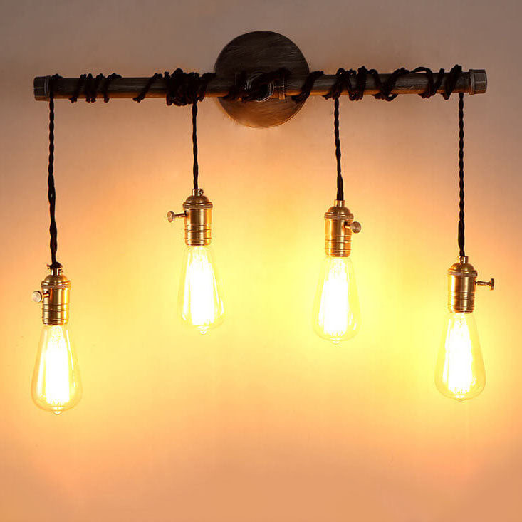 Water Pipes Strip 1/4 Wall Lamp
