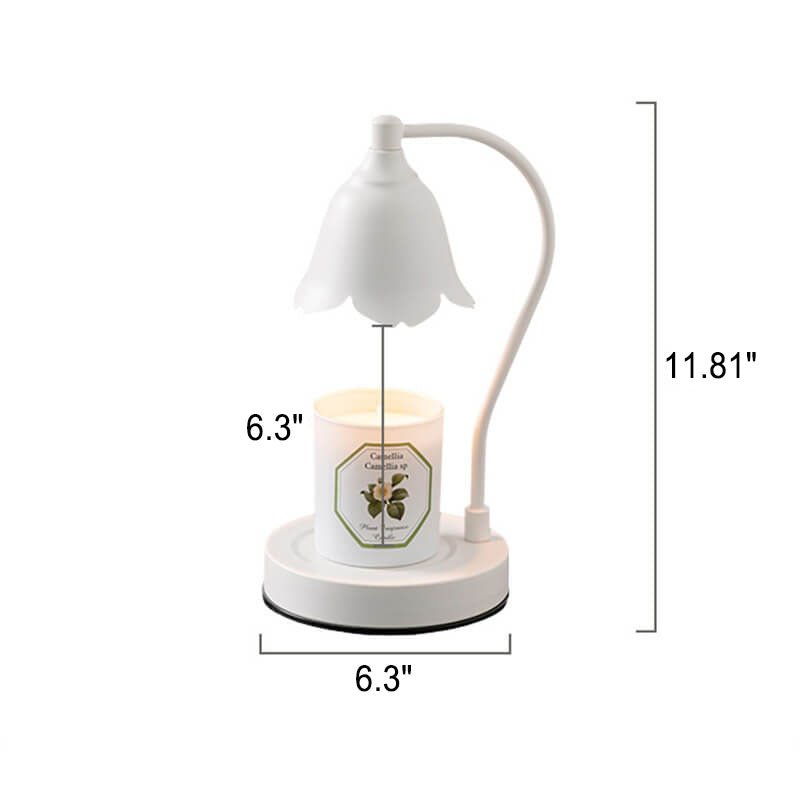White Petal Hardware Melting Table Lamp