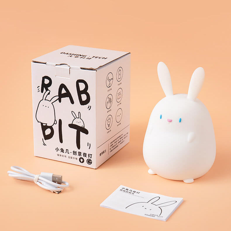 Cartoon Silicone Little Rabbit Table Lamp
