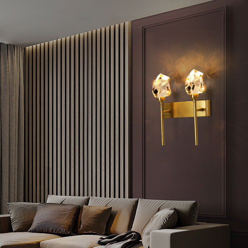 Full Copper Crystal Scepter Wall Lamp