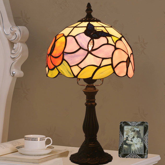 Dome Flower Zinc Alloy Table Lamp