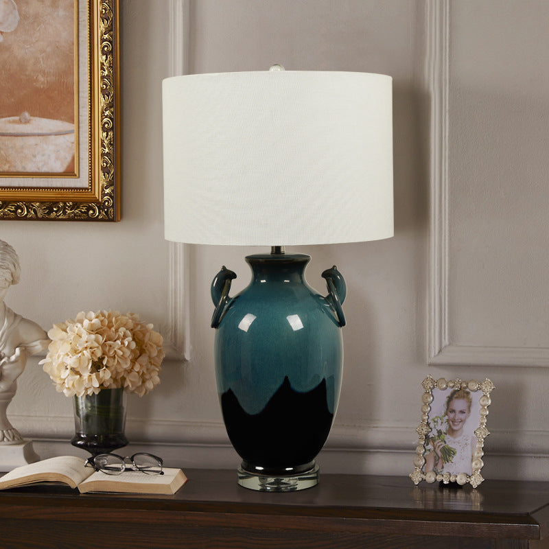 Minimal Ceramic Cloth Table Lamp