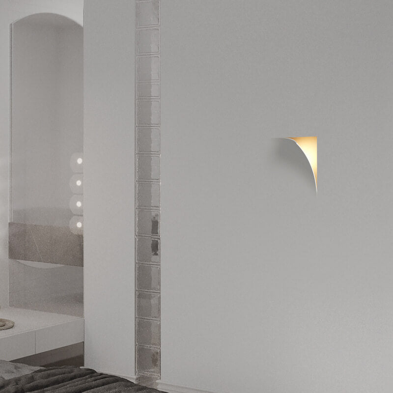 Square Flip Flop Recessed Wall Lamp