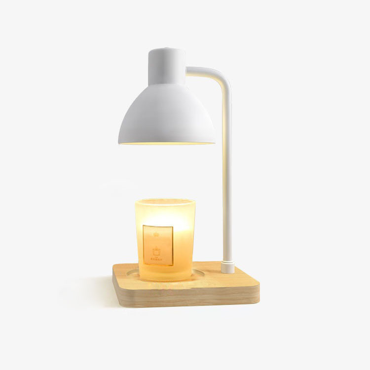 Dome Square Wood Melting Table Lamp