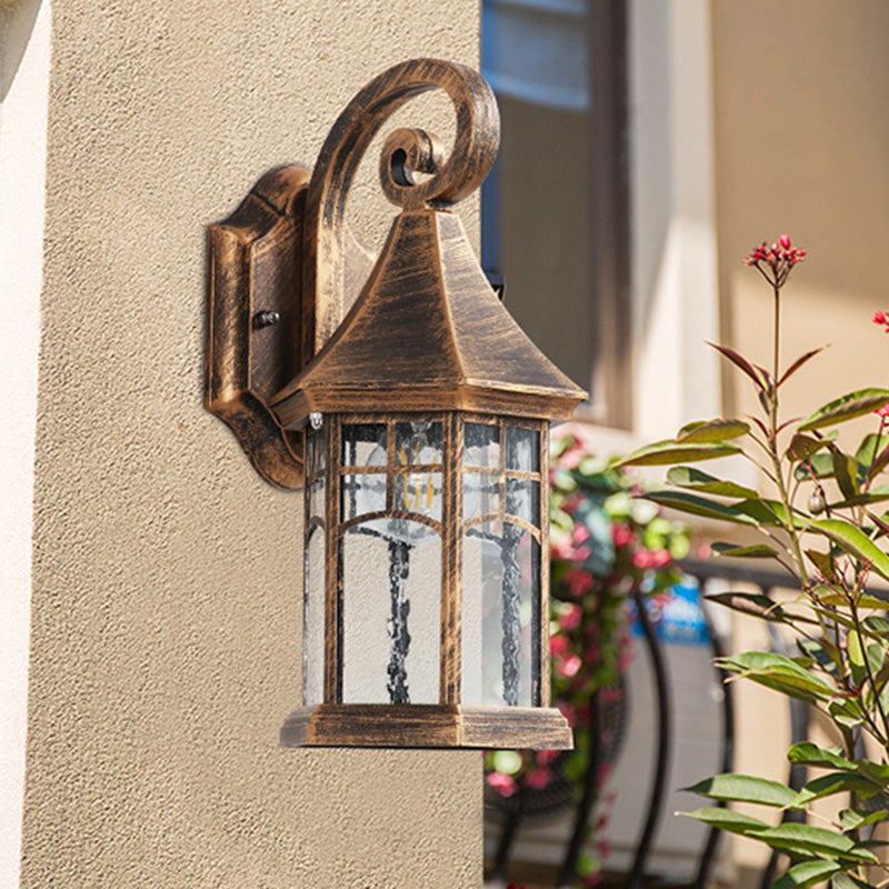 Aluminum Glass Conical Prism Outdoor Light