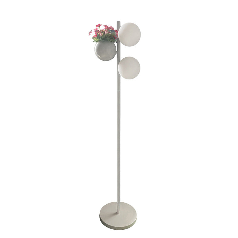 Flowerpot Decor PE Globe Outdoor Light