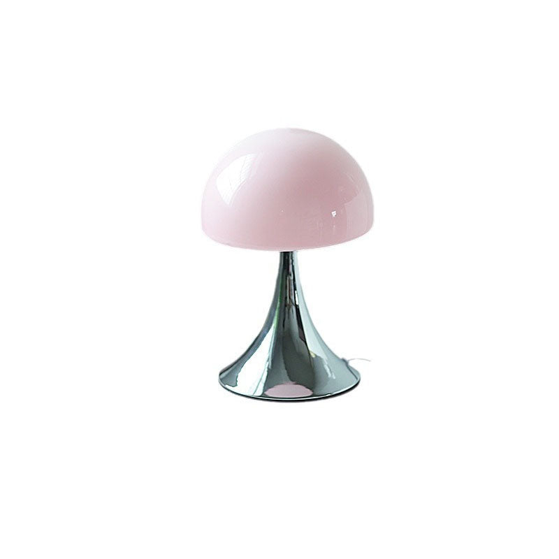 Iron Glass Mushroom Dome Table Lamp