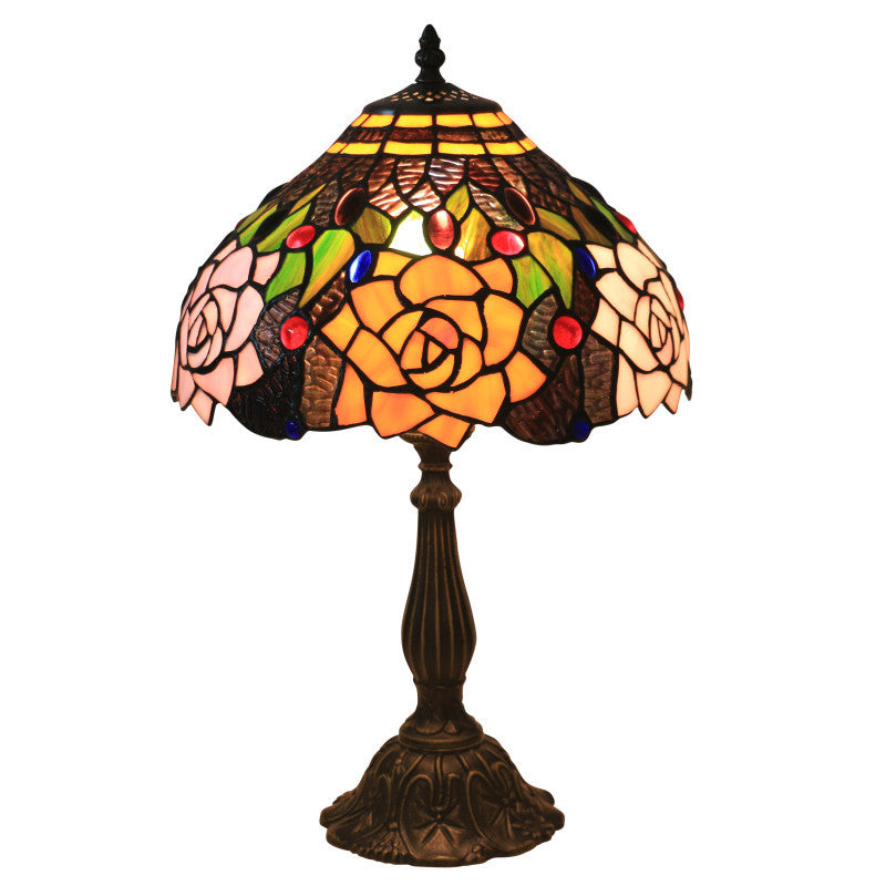 Bloom Floral Stained Glass Table Lamp