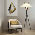 Contemporary Simplicity Semi-tapered Fabric Floor Lamp
