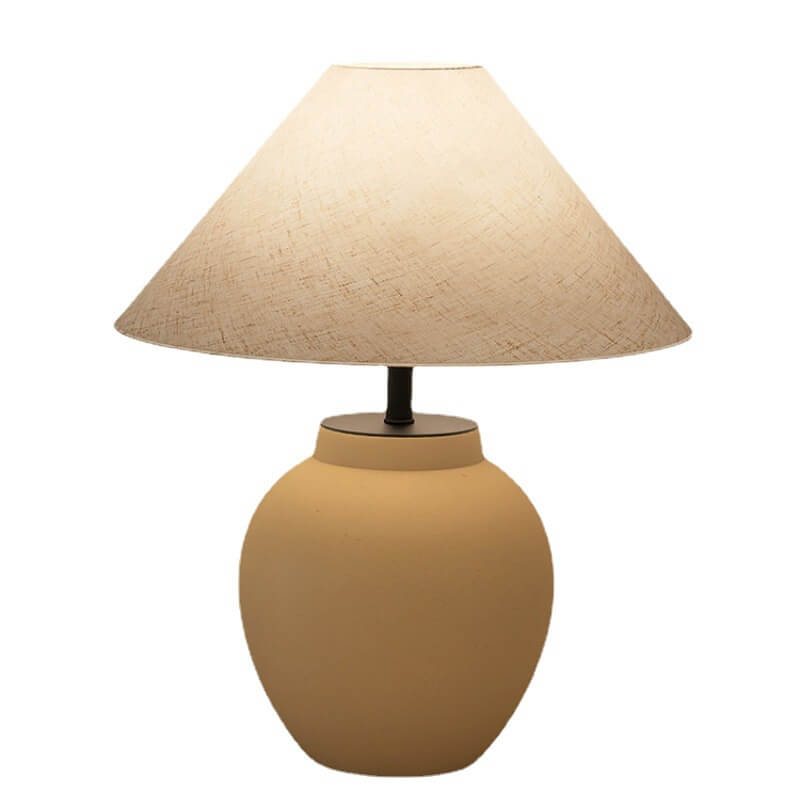 Metal Ceramic Pot Table Lamp