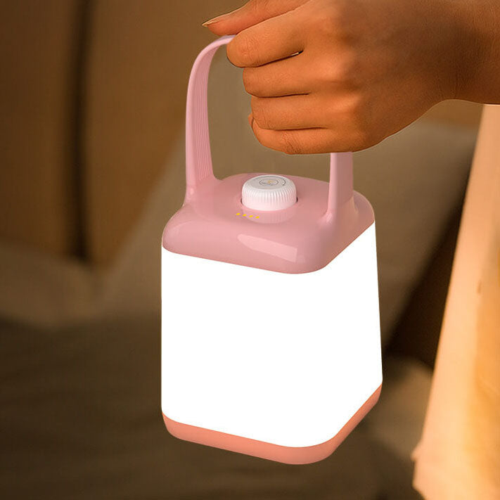 Square Jar Portable ABS Table Lamp