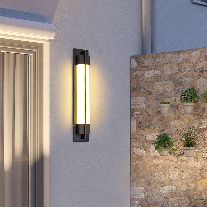 Imitation Marble Rectangle Acrylic Outdoor Light