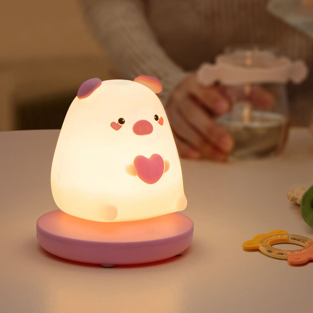 Silicone Animal Rechargeable Night Table Lamp