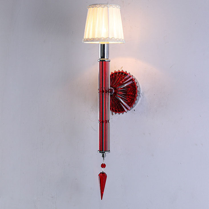 Crystal Fabric Wall Lamp