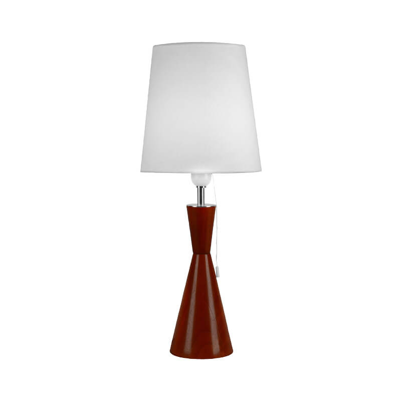 Oak Body Cotton PC Table Lamp