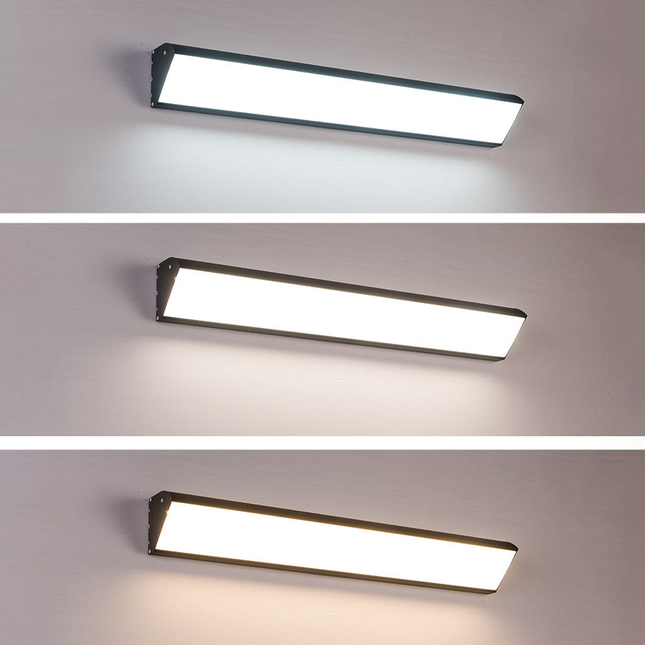 Rectangular Aluminum PC Patio Outdoor Light
